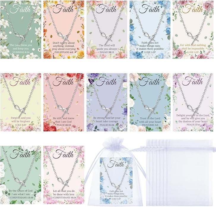 Faith Cross Infinity Necklace