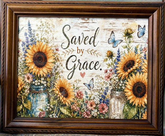 Framed Art SAVED BY GRACE 11 x 14
