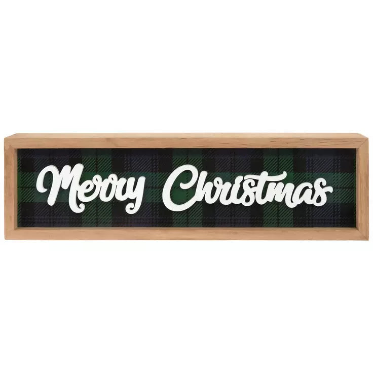 Merry Christmas Box Sign