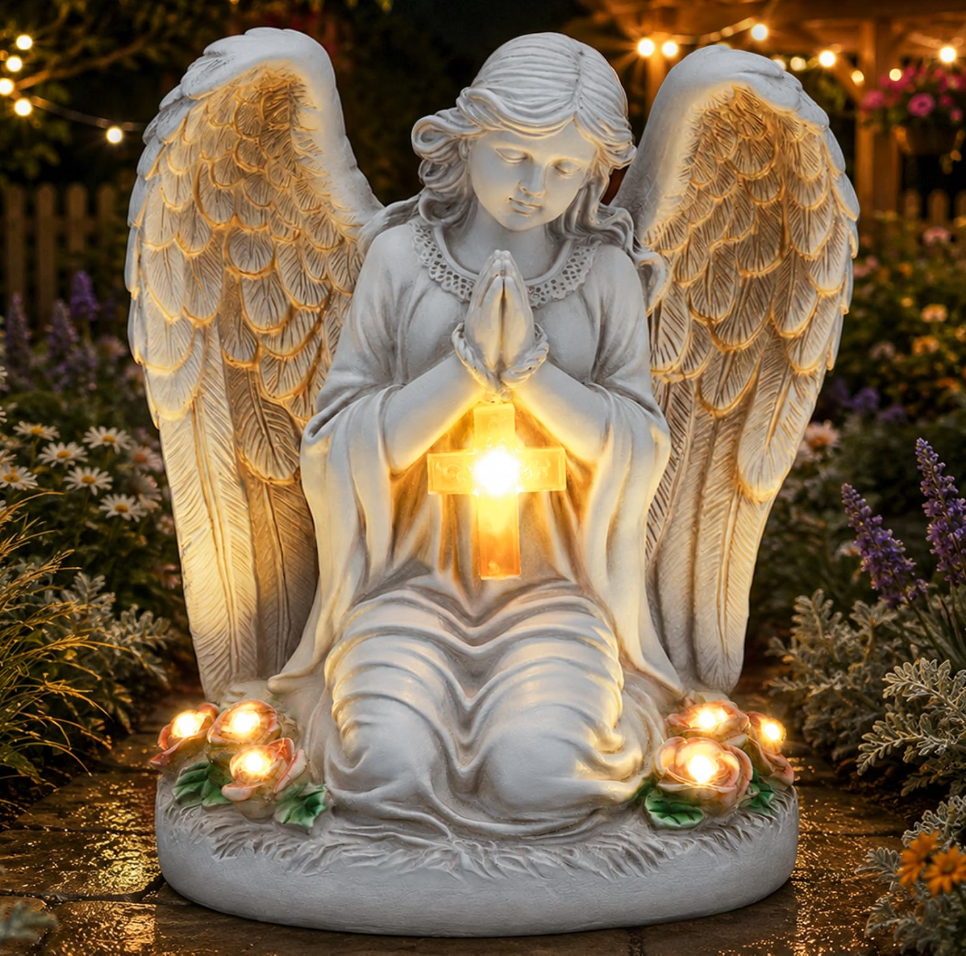 Solar Angel Garden Statue