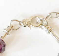 Blue & Silver Charm Bracelet