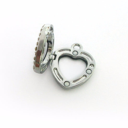 Tiny Heart Floating Locket Earrings