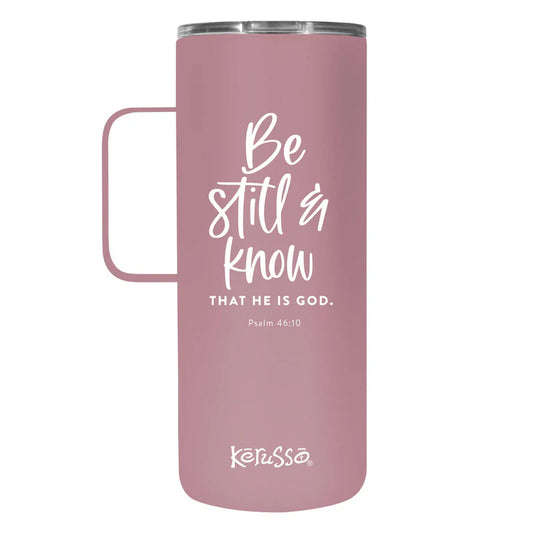 Be Still And Know 22 oz Tumbler with Handle