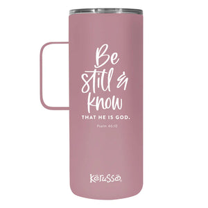 Be Still And Know 22 oz Tumbler with Handle
