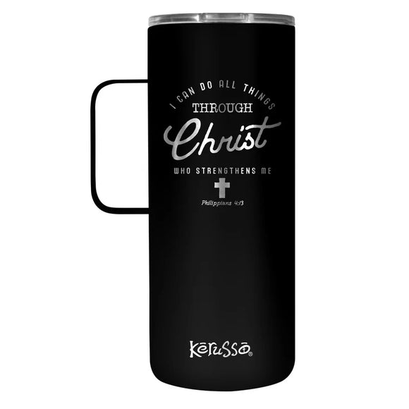 I Can Do All Things 22 oz Travel Mug with Handle