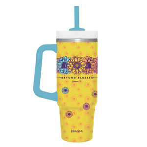 Beyond Blessed 30 oz Mug with Handle & Straw