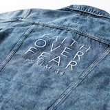 Faith Over Fear Denim Jacket (Size XL)