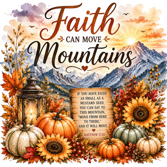 Faith Can Move Mountains Canvas Bag