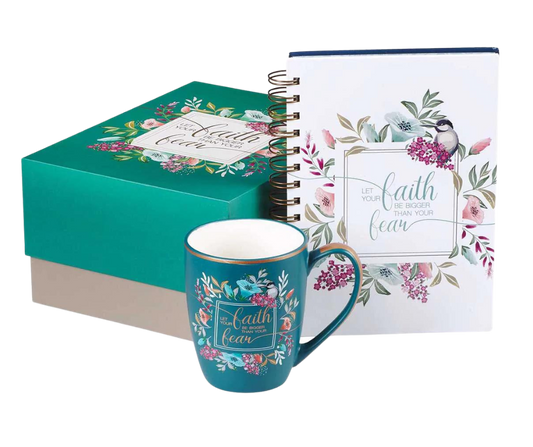 Faith Bigger Than Fear Journal & Mug Set