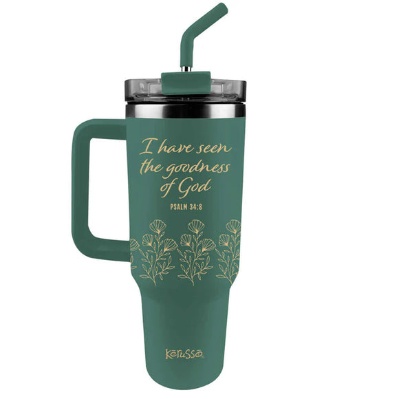 Goodness Of God 40 oz Mug with Handle & Straw