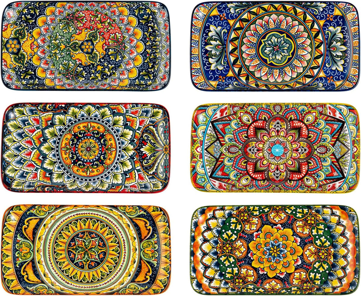 Porcelain Rectangular Plates (10.5 inch)