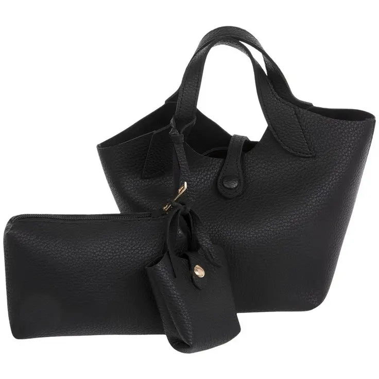 Black Handbag Set