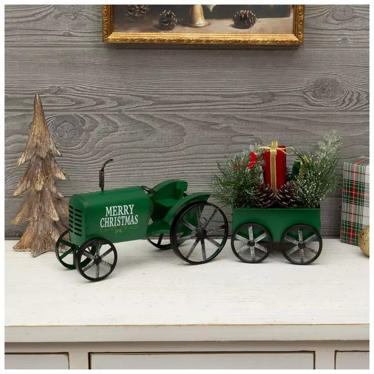 Christmas Tractor & Trailer