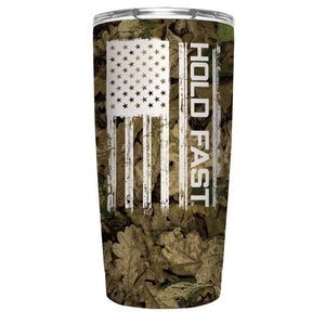 Hold Fast 20 oz Hunting Camo Flag Tumbler