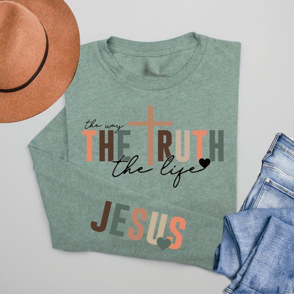 Jesus Is The Way Long Sleeve T-Shirt