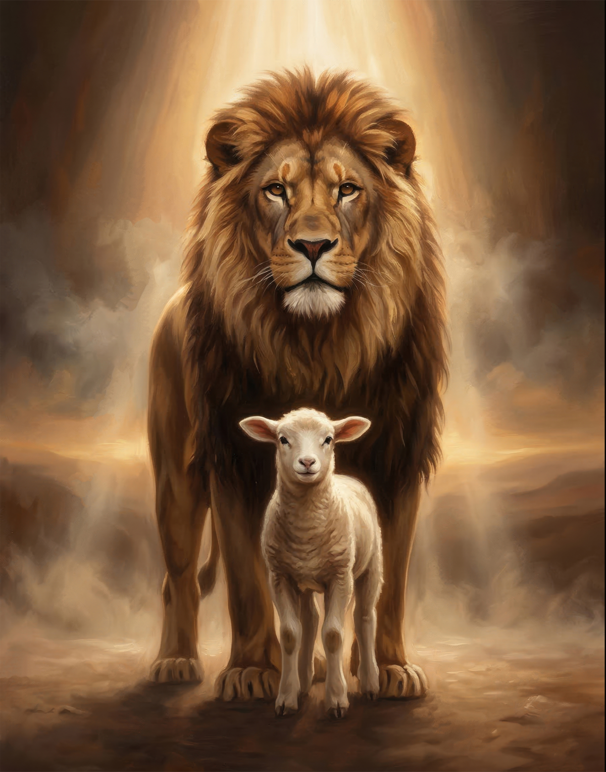 Lion and Lamb Portrait