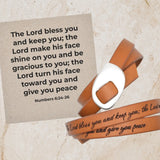 Leather Scripture Bracelet