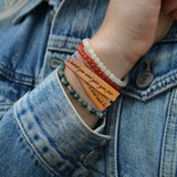 Leather Scripture Bracelet