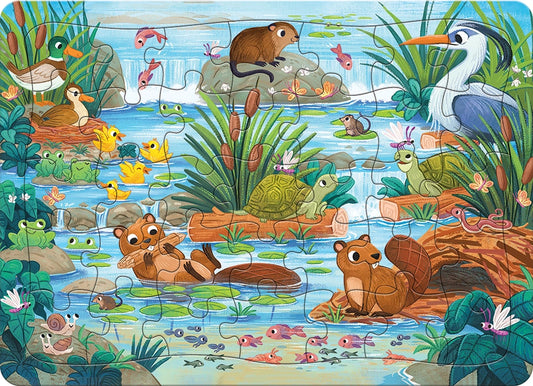 Pond Scene 35-Piece Puzzle