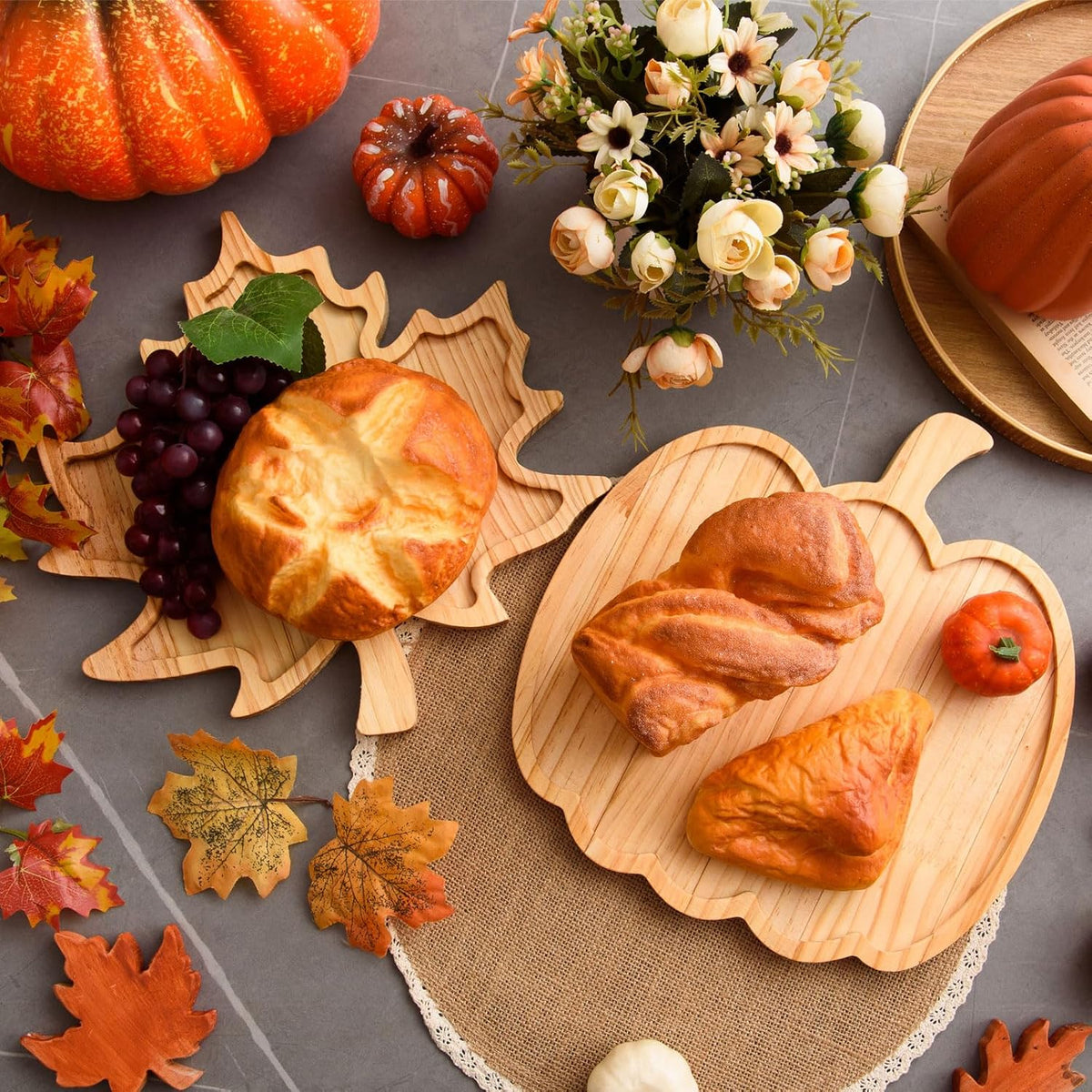 Fall Decorative Tray (Pumpkin or Maple Leaf)