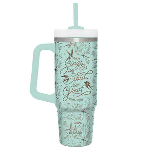 Sings My Soul 30 oz Mug with Handle & Straw