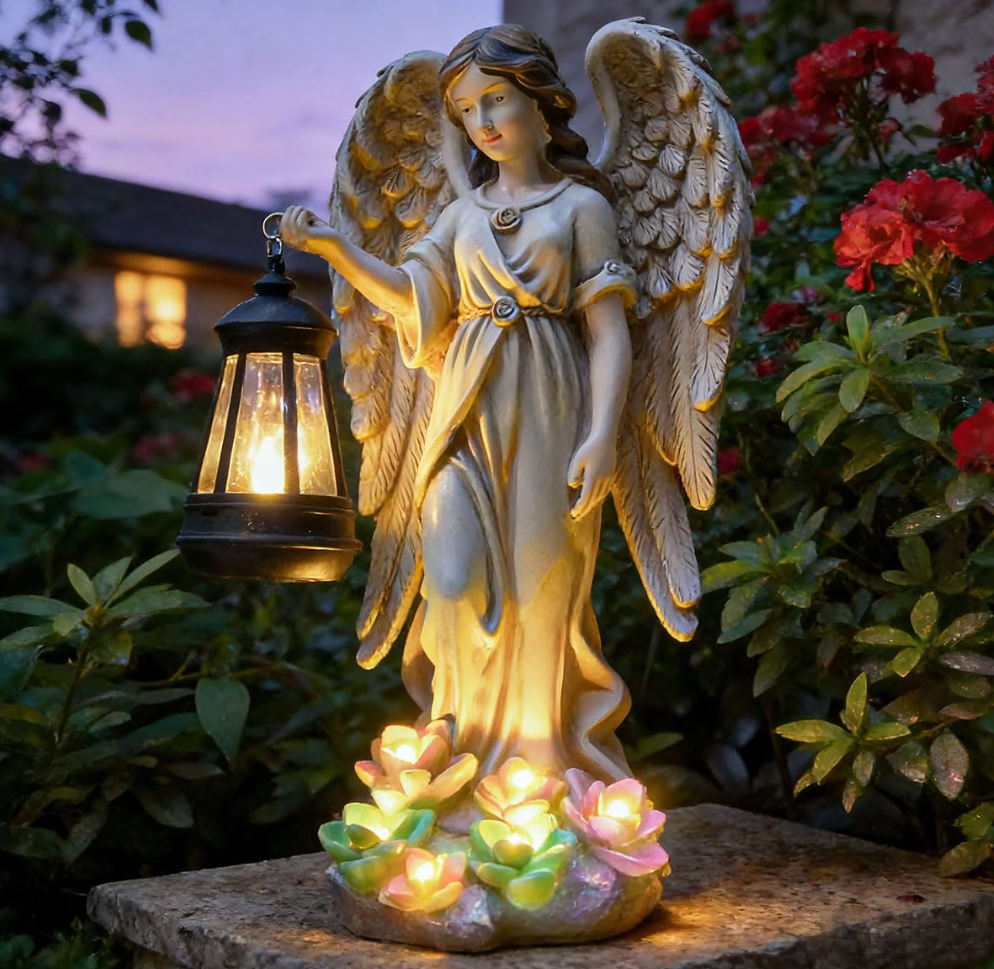 Solar Angel Garden Statue