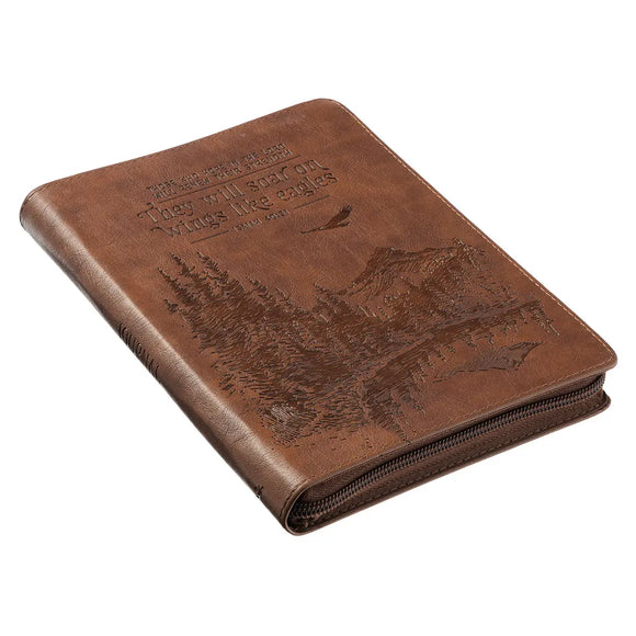 They Will Soar Like Eagles Zippered Journal
