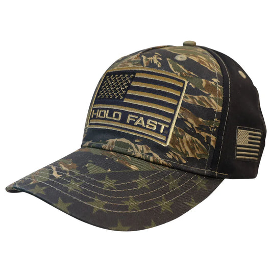 Tiger Strip Camo Flag Men's Cap