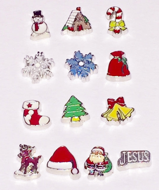Christmas Locket Charms