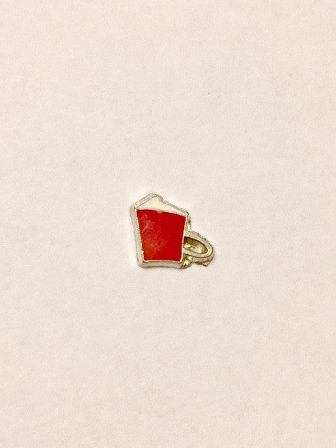 Coffee Cup Charm (red)
