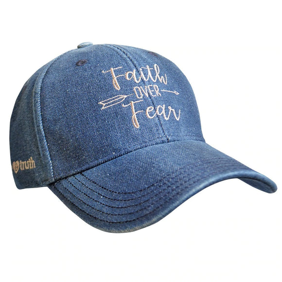 Faith Over Fear Denim Cap