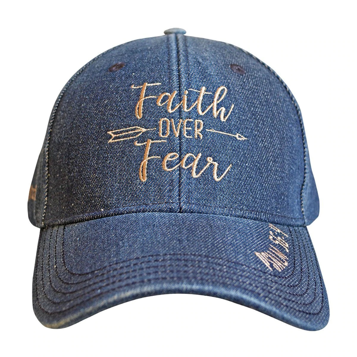 Faith Over Fear Denim Cap