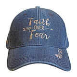 Faith Over Fear Denim Cap