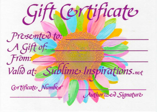 GIFT CERTIFICATE