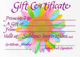 GIFT CERTIFICATE