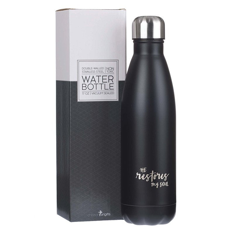 He Restores My Soul Water Bottle