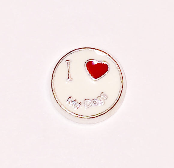 I Love My Dogs Charm