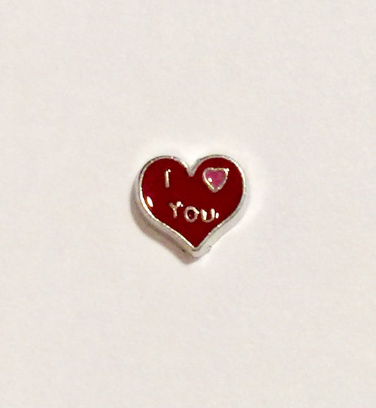 I LOVE YOU charm