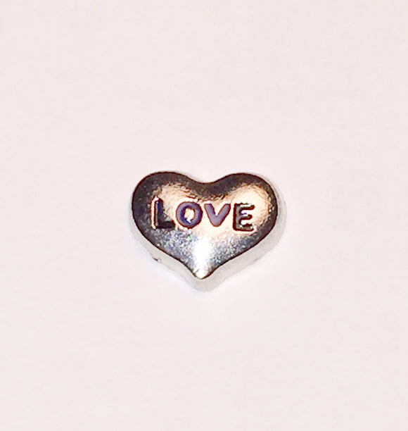 LOVE charm (Silver tone)