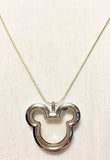 Mouse Floating Charm Locket Necklace