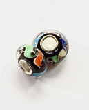 Murano Glass Swirl Charm Bead