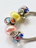 Murano Glass Swirl Charm Bead