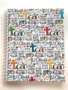 Faith Notebook 11 x 9