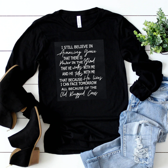 Old Rugged Cross Long Sleeve T-shirt