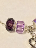 Silver Plated Add-A-Bead Starter Charm Bracelet