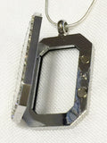 Rectangular Floating Charm Locket Necklace