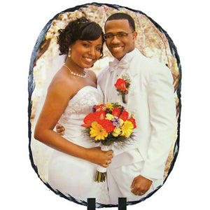 PHOTO SLATE 10 X 14 INCH, Oval, Matte Finish