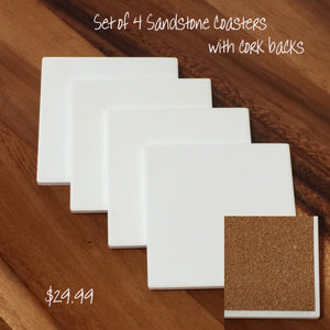 Sandstone Coasters - Set of 4