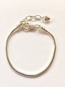 Silver Plated Charm Bracelet