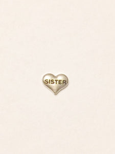 Sister Heart Charm